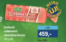 Metro Ceres Szívbarát csökkentett sótartalmú kenyér ajánlat
