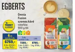 Metro Douwe Egberts Omnia Fusion szemes kávé ajánlat