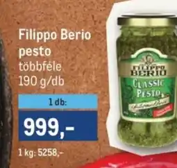 Metro Filippo Berio pesto ajánlat