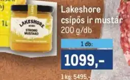 Metro Lakeshore csípős ír mustár ajánlat