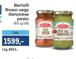 Metro Bertolli Rosso vagy Genovese pesto ajánlat