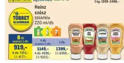 Metro Heinz szósz ajánlat
