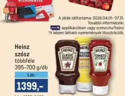 Metro Heinz szósz ajánlat