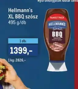 Metro Hellmanns XL bbq szósz ajánlat