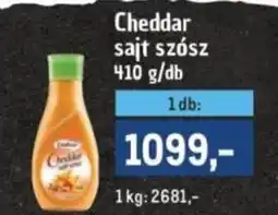 Metro Cheddar sajt szósz ajánlat