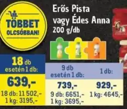 Metro Erős Pista vagy Édes Anna ajánlat