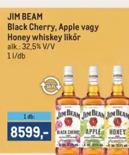 Metro Jim Beam Black Cherry, Apple vagy Honey whiskey likőr ajánlat