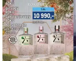 Metro Roku gin, Sakura gin vagy Noryo tea gin ajánlat