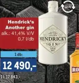 Metro Hendricks Another gin ajánlat