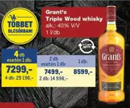 Metro Grants Triple Wood whisky ajánlat