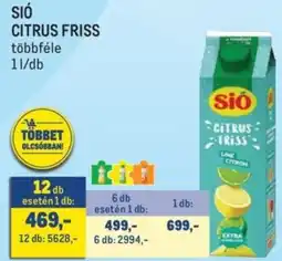 Metro Sió Citrus Friss ajánlat