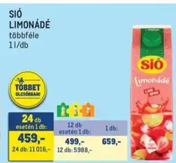 Metro Sió Limonádé ajánlat