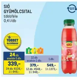 Metro Sió gyümölcsital ajánlat