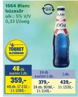 Metro 1664 Blanc búzasör ajánlat