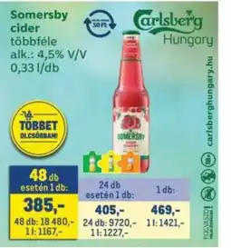 Metro Somersby cider ajánlat