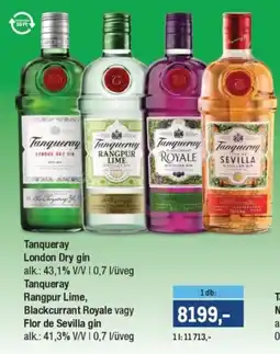 Metro Tanqueray gin ajánlat