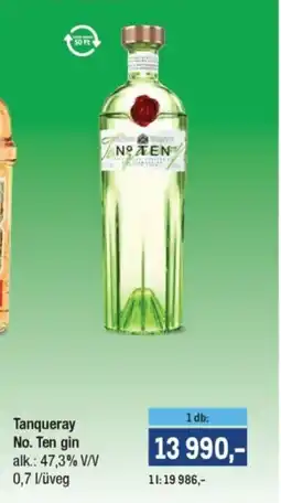 Metro Tanqueray No. Ten gin ajánlat