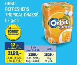 Metro Orbit Refreshers Tropical drazsé ajánlat