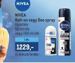 Metro Nivea Roll-on vagy Deo spray ajánlat