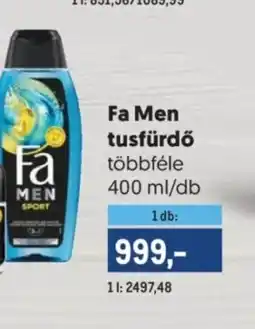 Metro Fa Men tusfürdő ajánlat