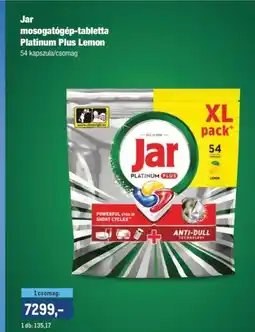 Metro Jar mosogatógép-tabletta Platinum Plus Lemon ajánlat