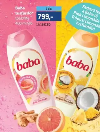 Metro Baba tusfürdő ajánlat
