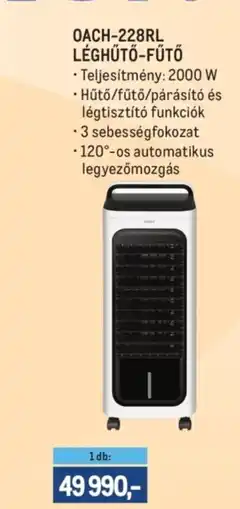 Metro OACH-228RL léghűtő-fűtő ajánlat