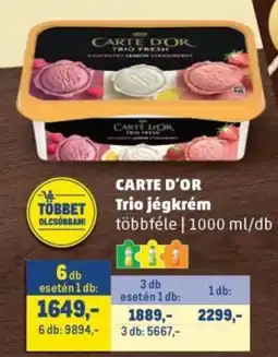Metro Carte dOr Trio jégkrém ajánlat