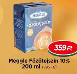 Real Meggle Főzőtejszín 10% ajánlat