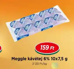 Real Meggle kávétej 6% ajánlat