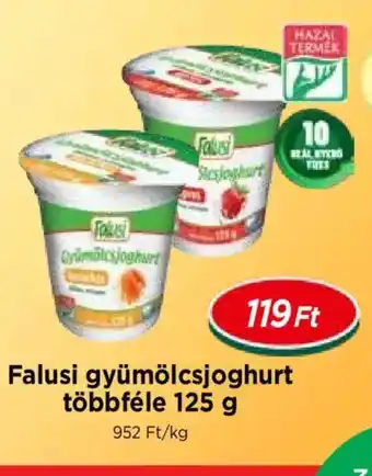 Real Falusi gyümölcsjoghurt ajánlat