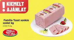Real Família Toast sonkás szelet ajánlat