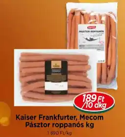 Real Kaiser Frankfurter, Mecom Pásztor roppanós kg ajánlat
