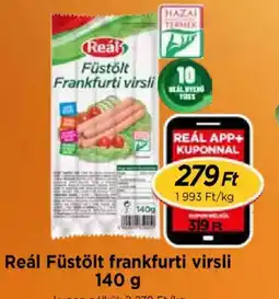 Real Reál Füstölt frankfurti virsli ajánlat