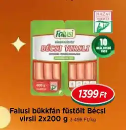 Real Falusi bükkfán füstölt Bécsi virsli ajánlat