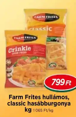 Real Farm Frites hullámos, classic hasábburgonya ajánlat