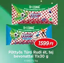 Real Pöttyös Túró Rudi ét, tej bevonattal ajánlat