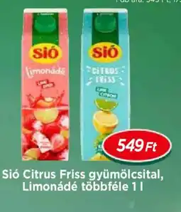 Real Sió Citrus Friss gyümölcsital, Limonádé ajánlat