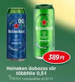 Real Heineken dobozos sör ajánlat