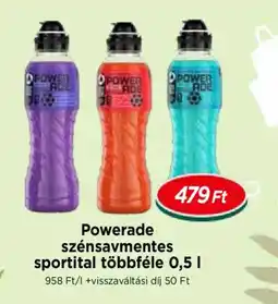 Real Powerade szénsavmentes sportital ajánlat