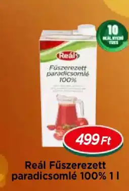 Real Reál Fűszerezett paradicsomlé 100% ajánlat