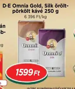 Real D.E Omnia Gold, Silk őrölt-pörkölt kávé ajánlat