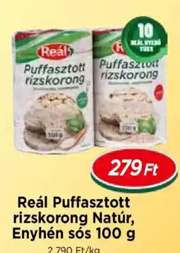Real Reál Puffasztott rizskorong ajánlat