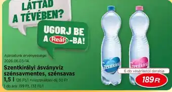 Real Szentkirályi ásványvíz ajánlat
