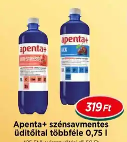 Real Apenta+ szénsavmentes üdítőital ajánlat