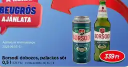 Real Borsodi dobozos, palackos sör ajánlat