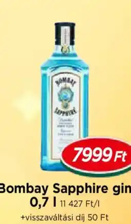Real Bombay Sapphire gin ajánlat