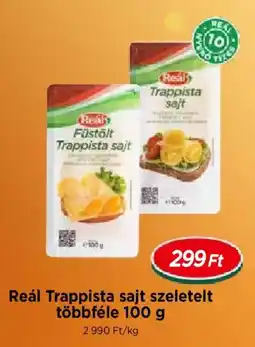 Real Reál Trappista sajt szeletelt ajánlat