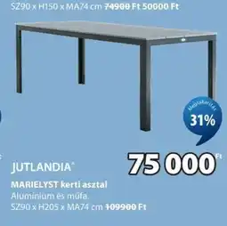 JYSK MARIELYST kerti asztal ajánlat