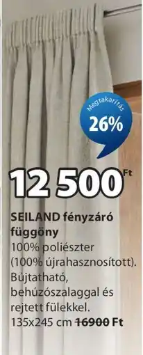 JYSK SEILAND fényzáró függöny ajánlat
